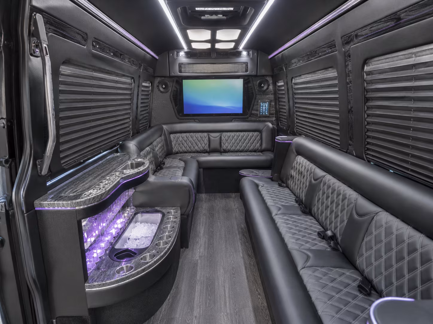 Carrollton Corporate Transportation party bus exterior