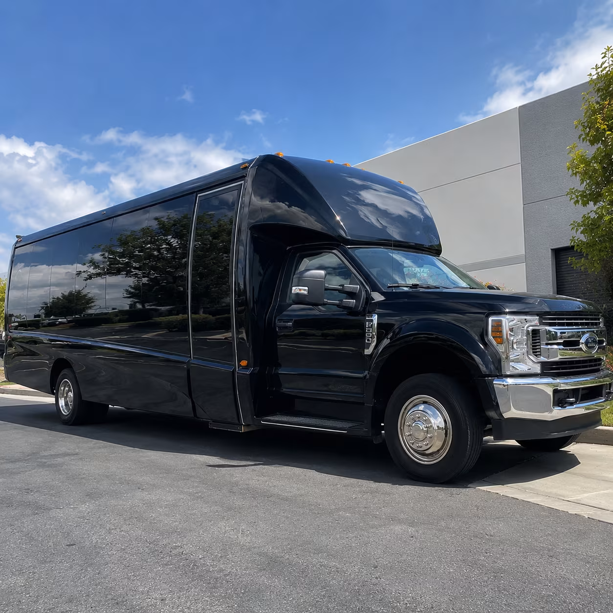 Carrollton Corporate Transportation party bus exterior