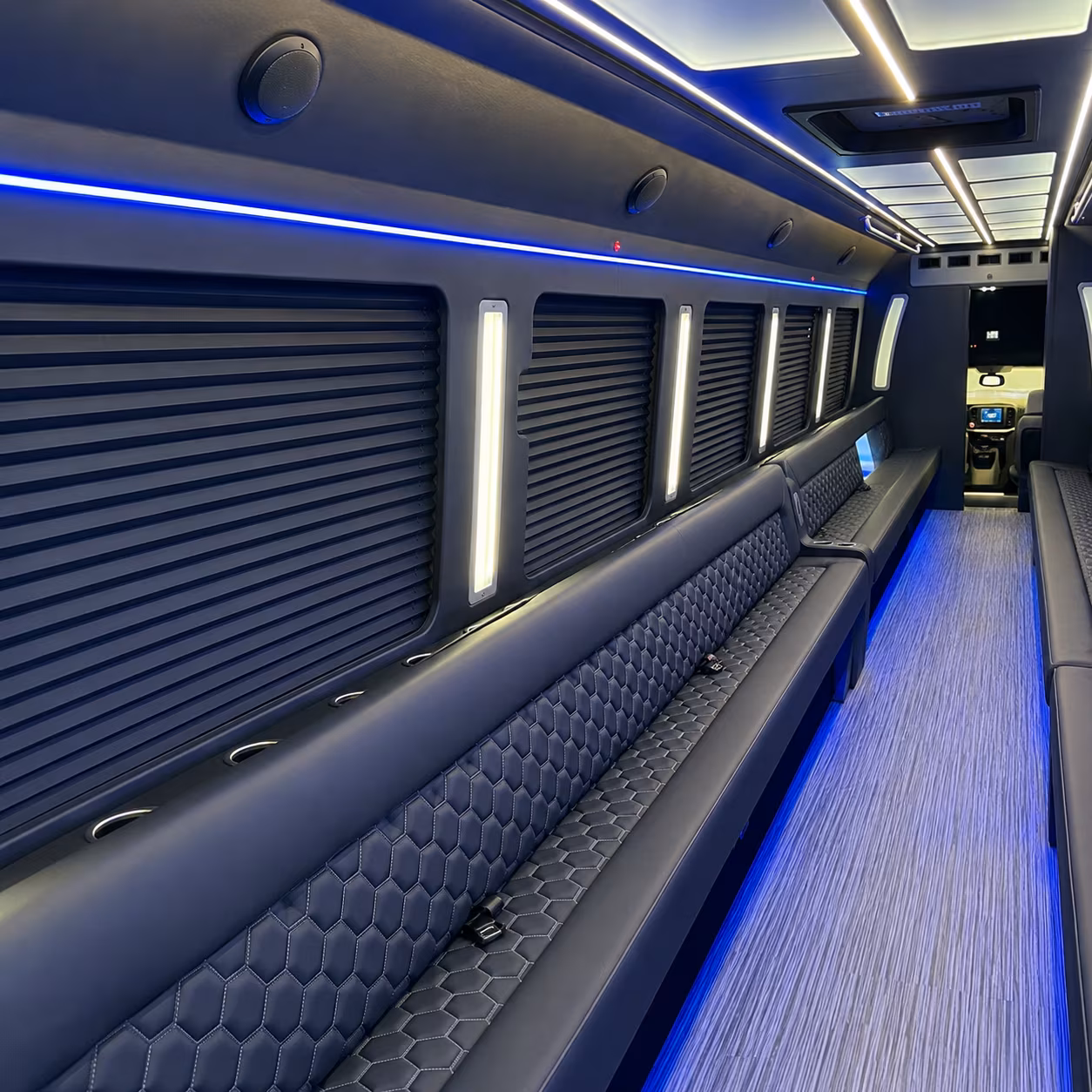 Carrollton Private Event Transportation party bus exterior