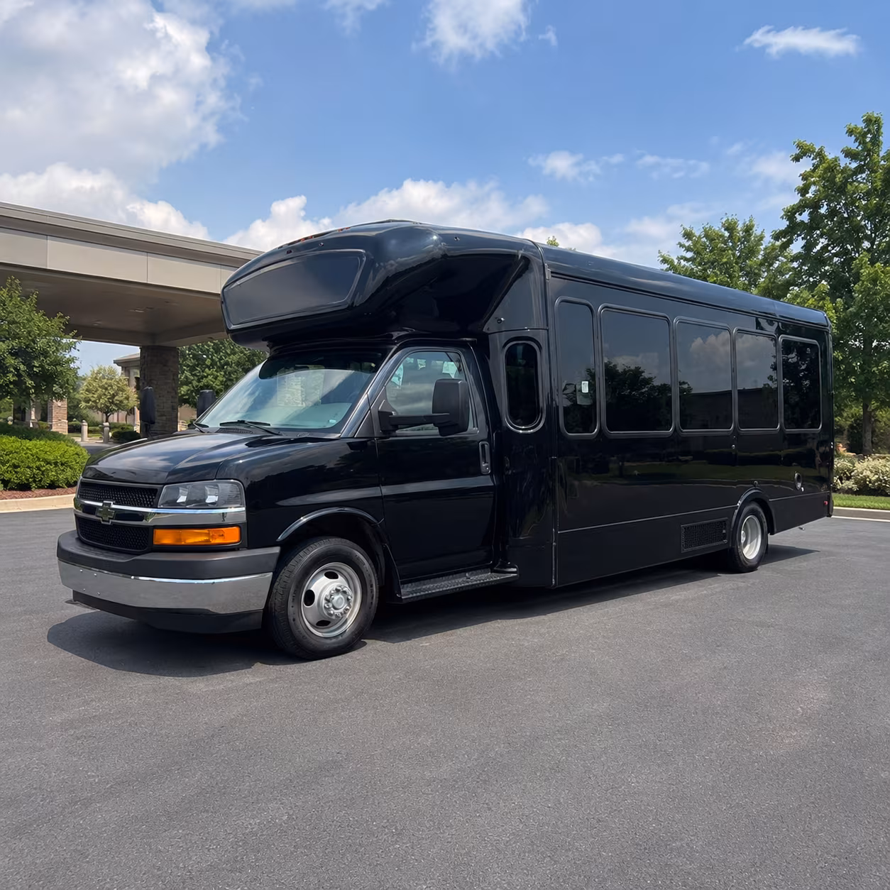 Carrollton Private Event Transportation party bus interior