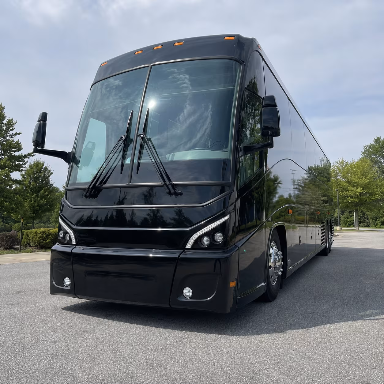 Carrollton School Event Transportation party bus exterior