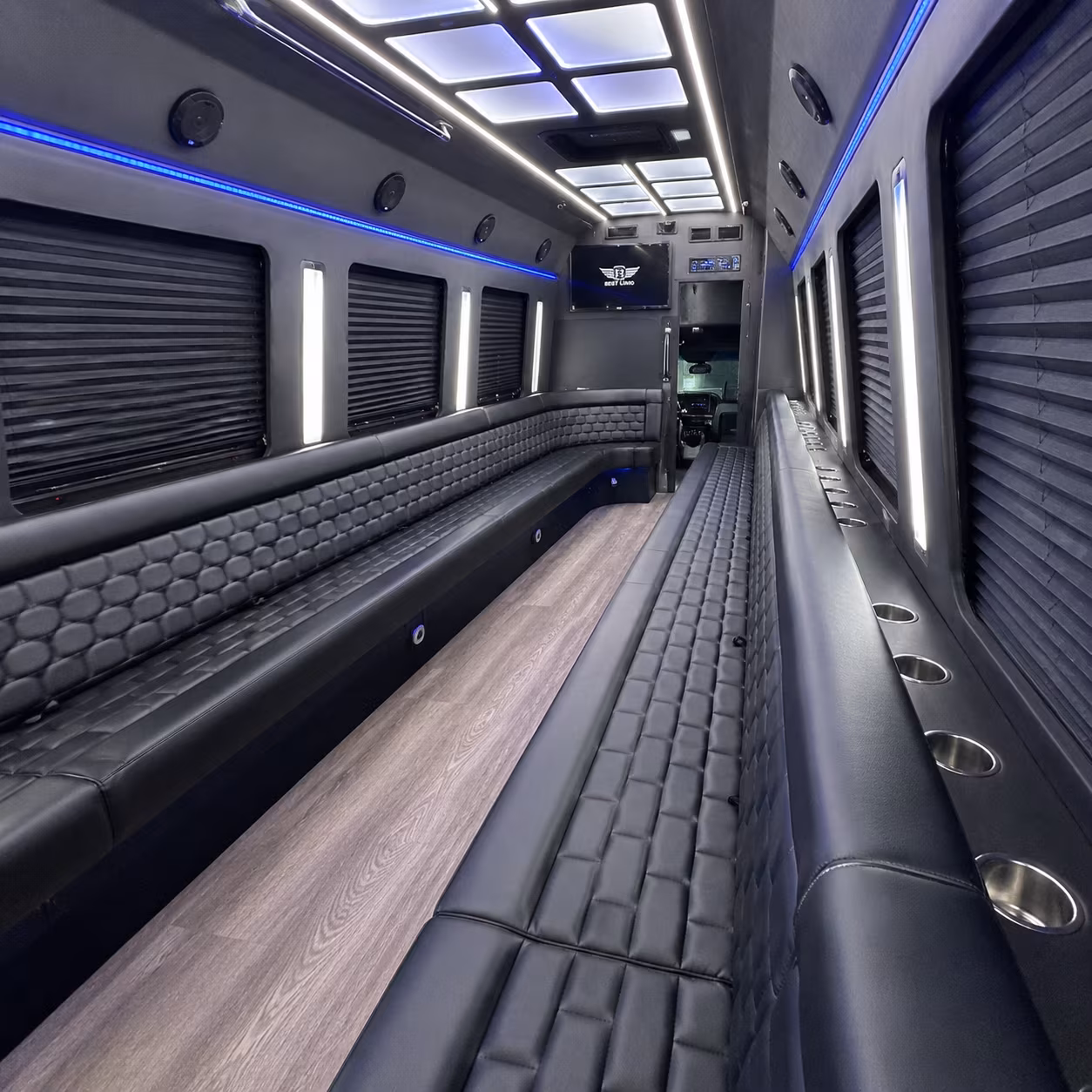Carrollton Wedding Transportation onboard seating