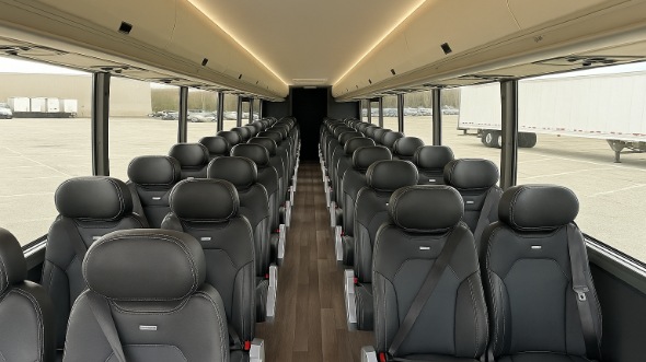 Interior of Charter Bus Company Carrollton's 28 Passenger Minibus in Carrollton