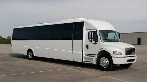Exterior of Charter Bus Company Dallas's 28 Passenger Party Bus in Dallas