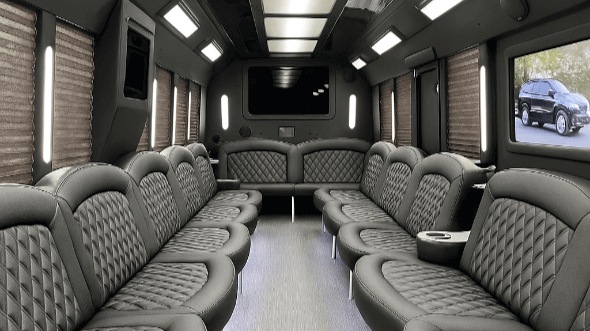 30 passenger party bus interior