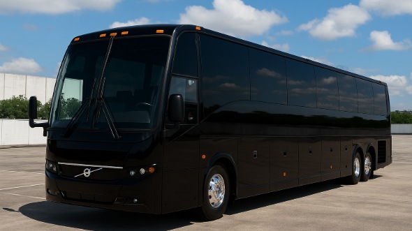 Exterior of Charter Bus Company Carrollton's 46 Passenger Charter Bus in Carrollton