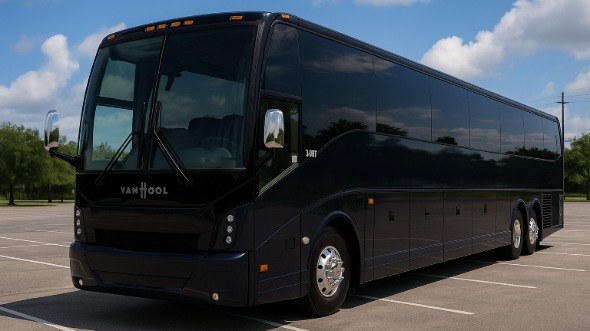 Exterior of Charter Bus Company Carrollton's 47 Passenger Charter Bus in Carrollton