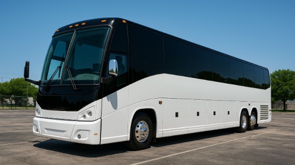 Exterior of Charter Bus Company Carrollton's 48 Passenger Charter Bus in Carrollton