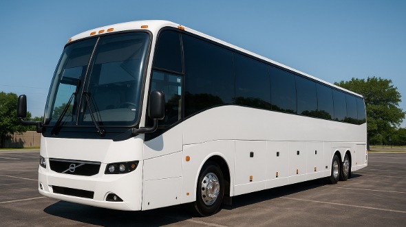 Exterior of Charter Bus Company Carrollton's 54 Passenger Charter Bus in Carrollton